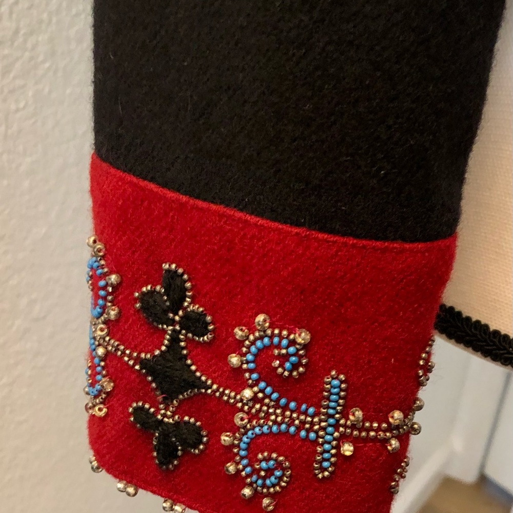 Vintage Western Jacket Wool Tailored Hand Beaded Standout Double D Ranch - Picture 2 of 11